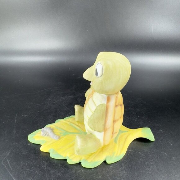 Vintage HOMCO Turtle Playing on Leaf Figurine Ceramic Whimsical Figure VTG - Picture 11 of 11